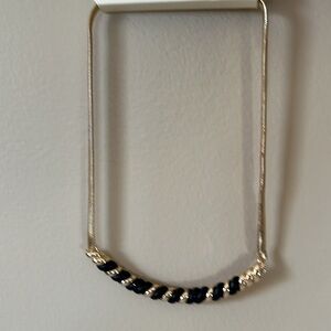 a new day Necklace Black & Gold Choker